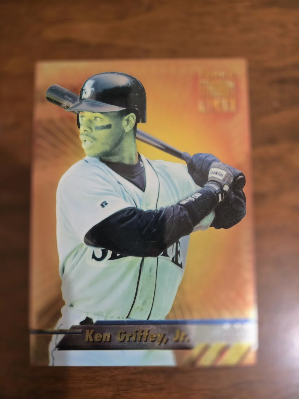 Topps Baseball Trading Card - Black, White, Orange, Yellow Box Topper Jumbo